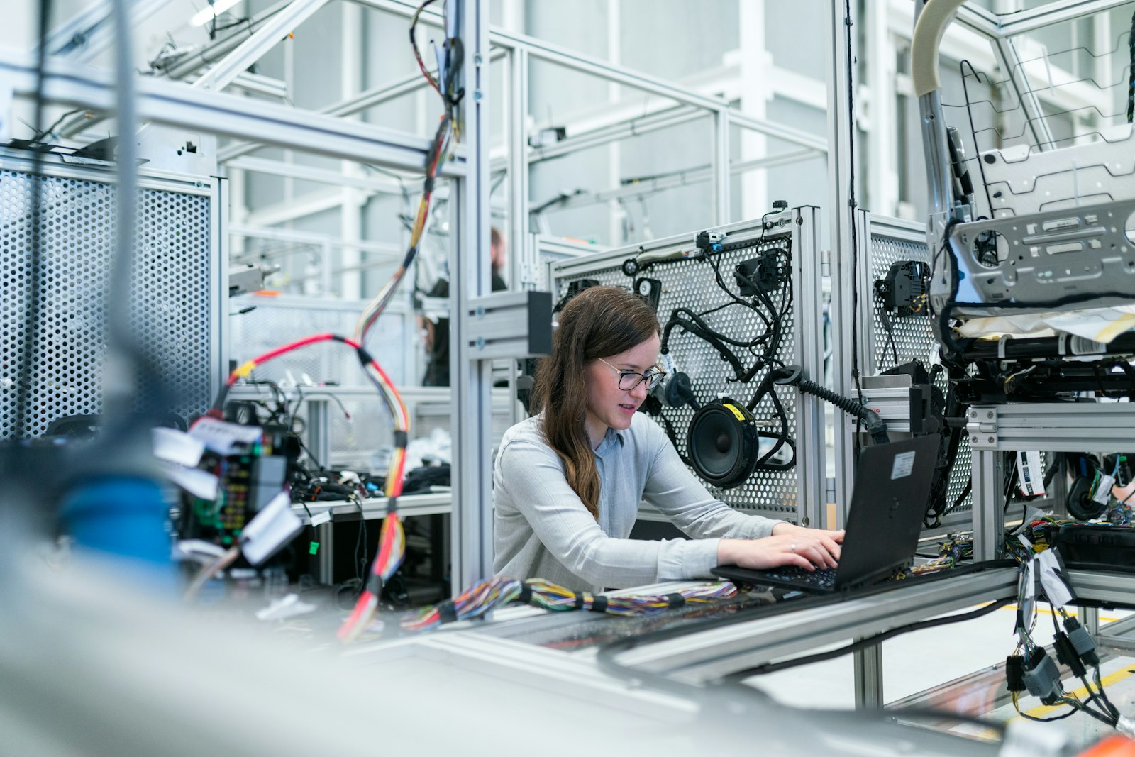 Engineer monitoring business IT systems
